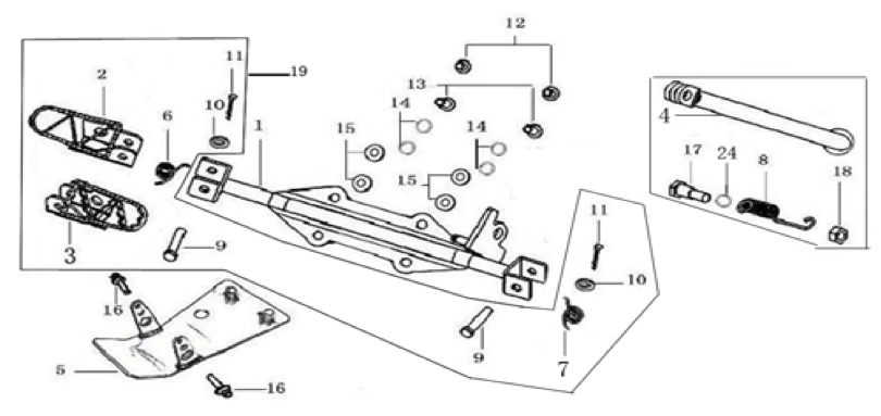 09 Foot Peg Assy