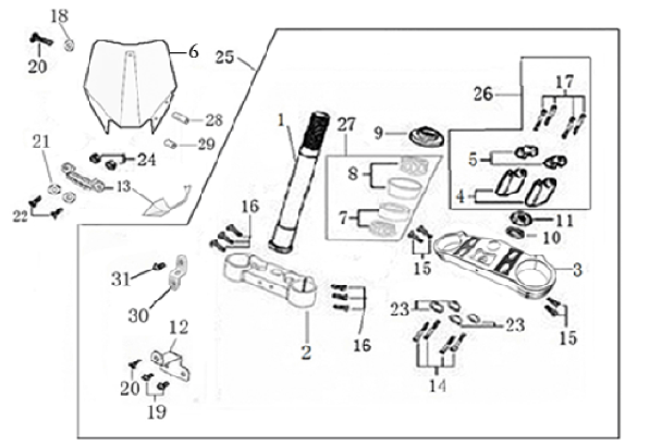 02 Steering Stem Assembly