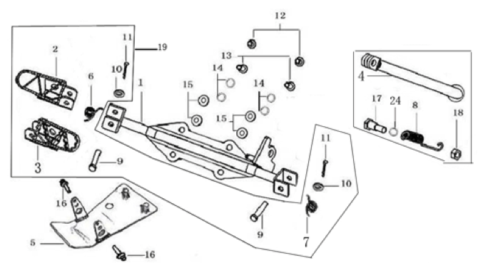 09 Foot Peg Assy