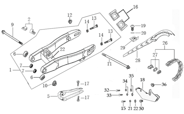 10 Swing Arm Assy