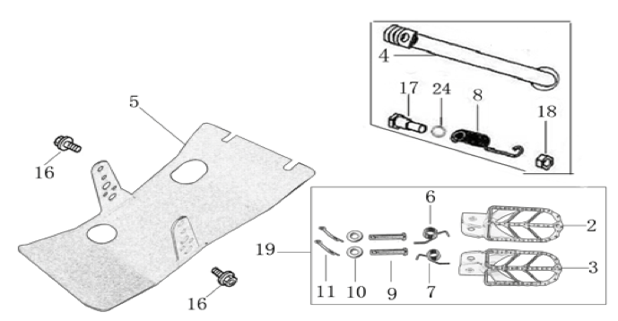 09 Foot Peg Assy