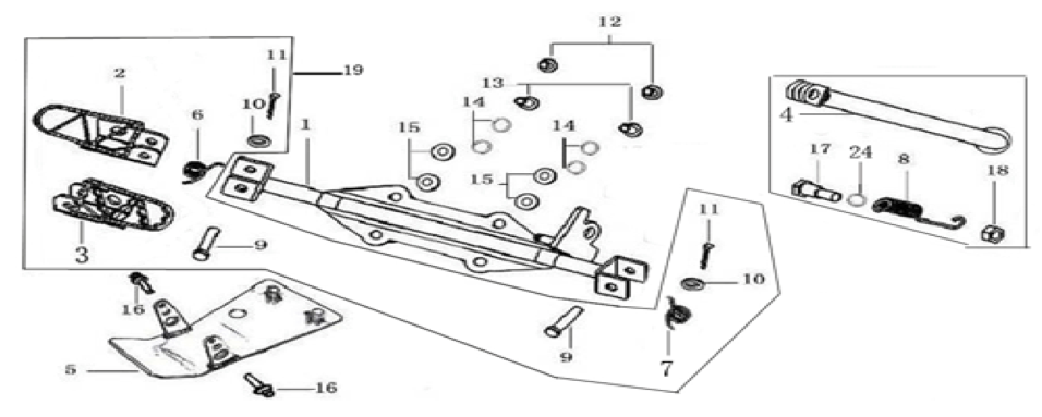 09 Foot Peg Assy