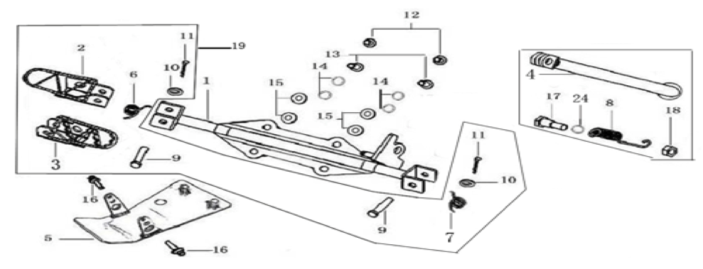 09 Foot Peg Assy