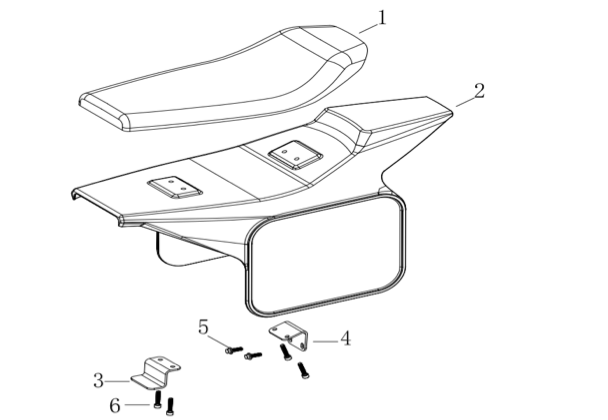 13 Seat & Plastic Kit