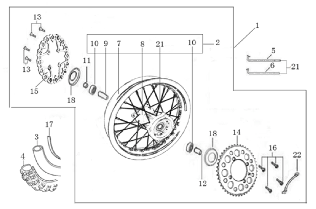 10 Rear Wheel Assy