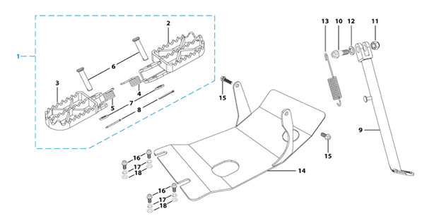 09 Foot Peg Assy