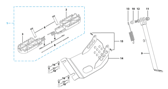 09 Foot Peg Assy