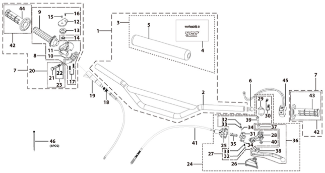 01 Handle Bar Assembly