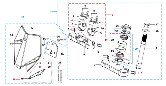 02 Steering Stem Assembly