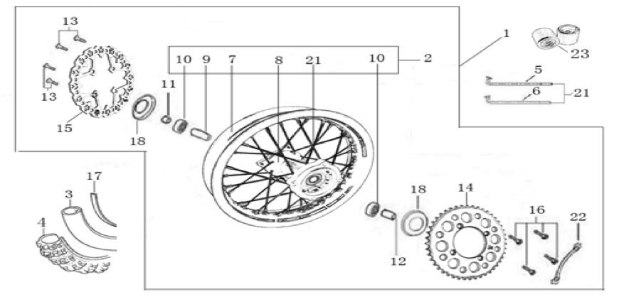 11 Rear Wheel Assy