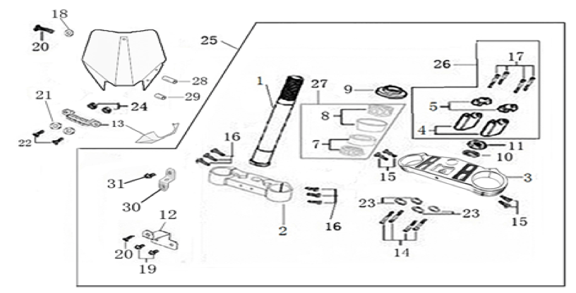 02 Steering Stem Assembly