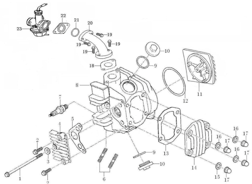 30 Cylinder Head Assy