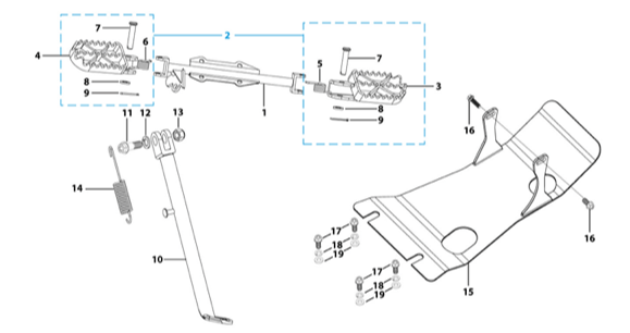 09 Foot Peg Assy