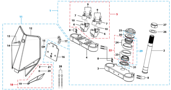 02 Steering Stem Assembly