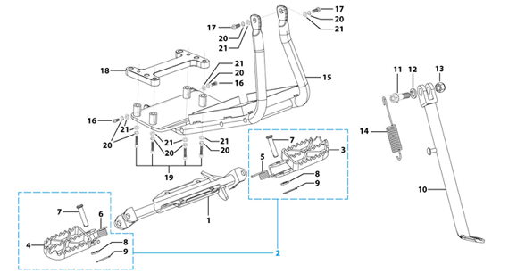 08 Foot Peg Assy