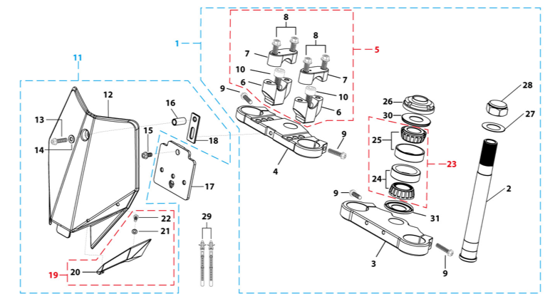 02 Steering Stem Assembly