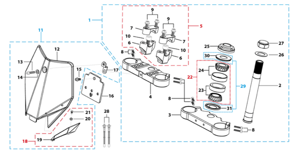 02 Steering Stem Assembly