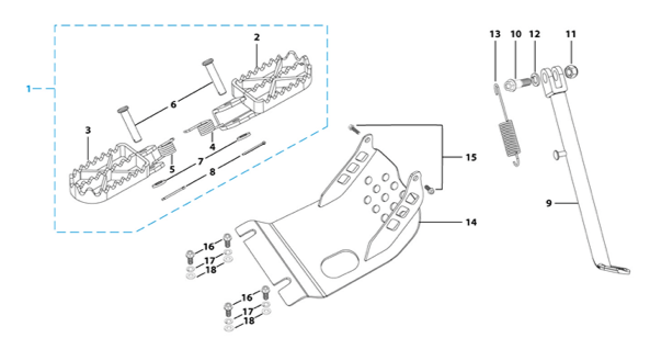 09 Foot Peg Assy