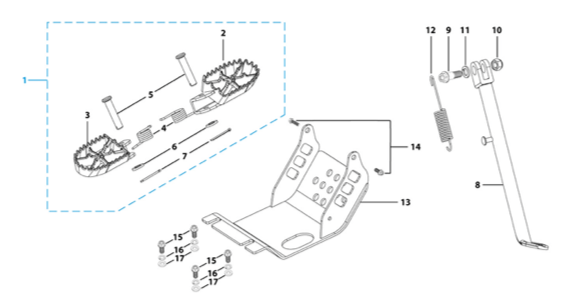 09 Foot Peg Assy