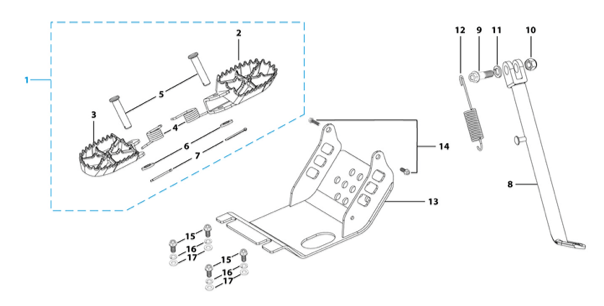 09 Foot Peg Assy