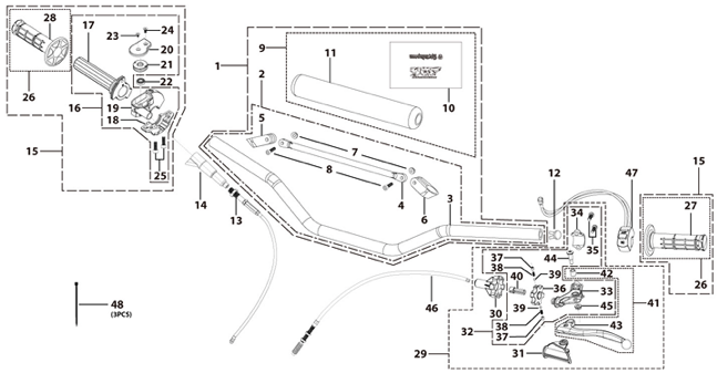 01 Handle Bar Assembly