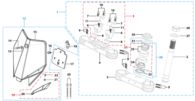 02 Steering Stem Assembly