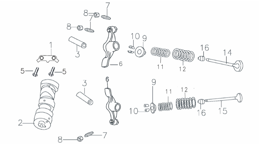 32 Camshaft Assy 