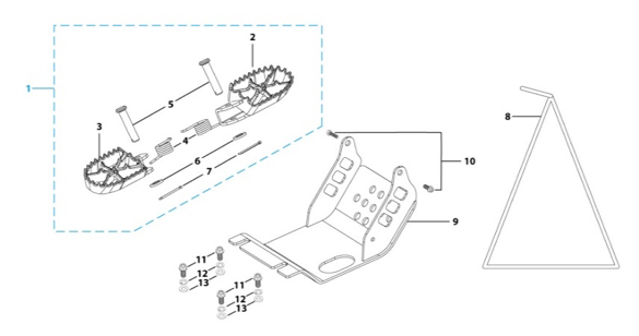 09 Foot Peg Assy