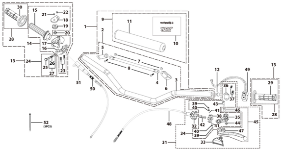 01 Handle Bar Assembly