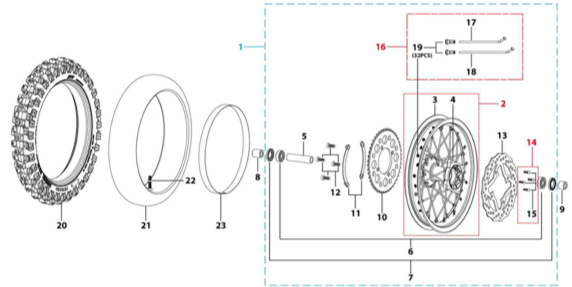 11 Rear Wheel Assy