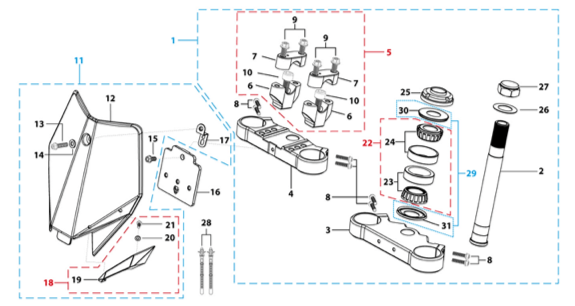 02 Steering Stem Assembly