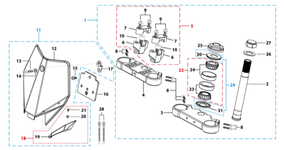 02 Steering Stem Assembly