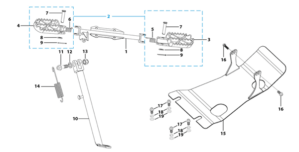 09 Foot Peg Assy