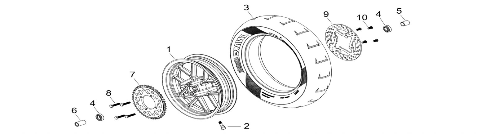 11 Rear Wheel Assy