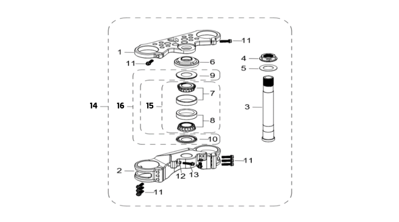 02 Steering Stem Assembly