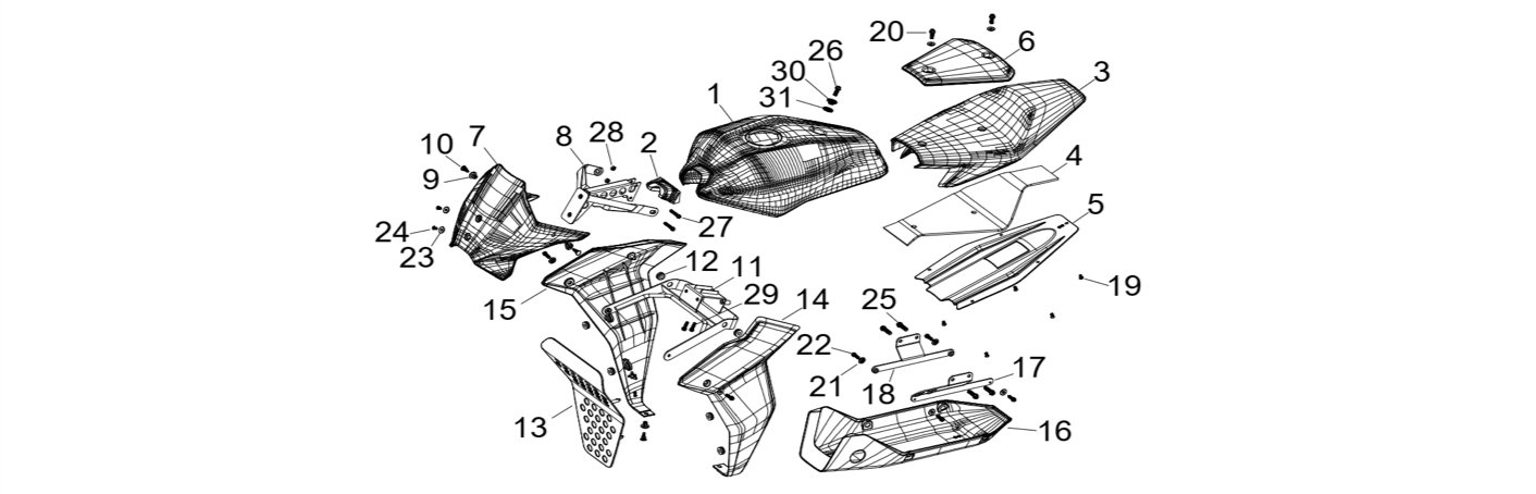 14 Seat & Plastic Kit