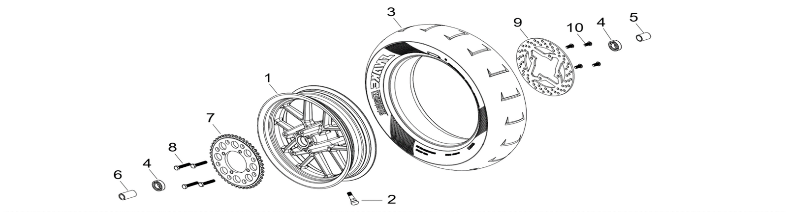 11 Rear Wheel Assy