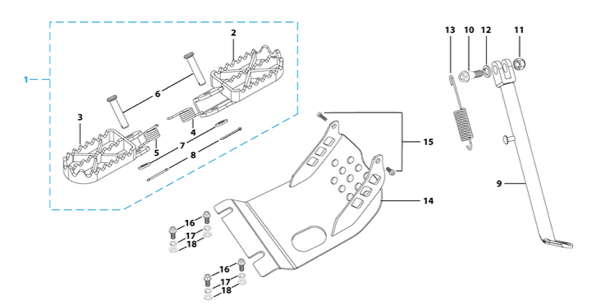 09 Foot Peg Assy