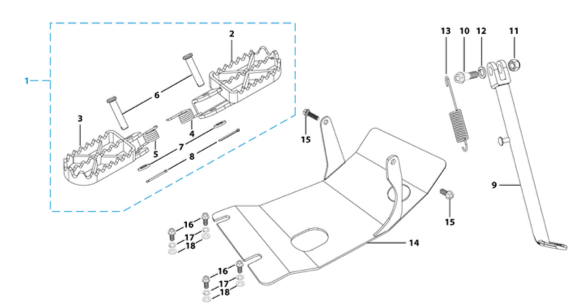 09 Foot Peg Assy