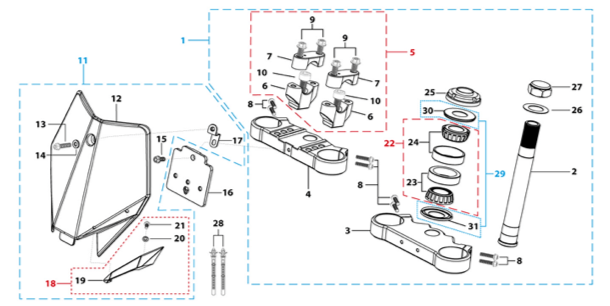 02 Steering Stem Assembly