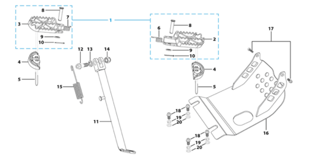 09 Foot Peg Assy