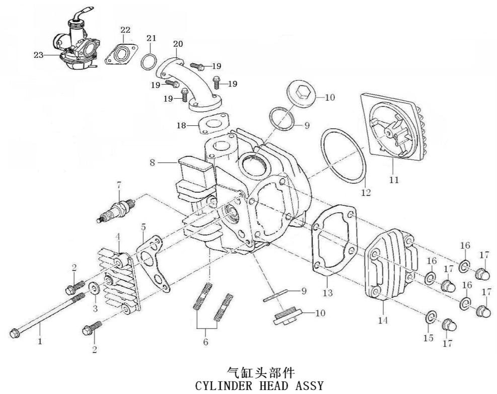 30 Cylinder Head Assy