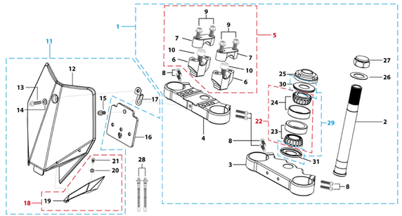 02 Steering Stem Assembly