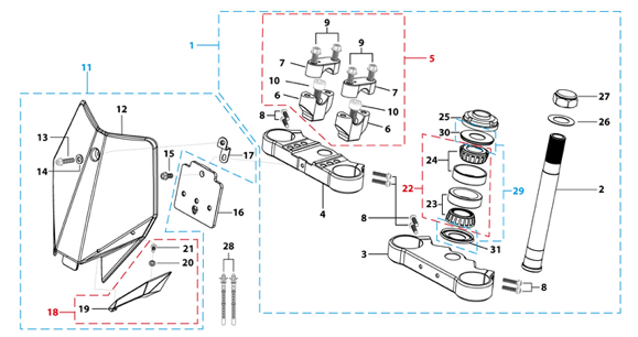 02 Steering Stem Assembly