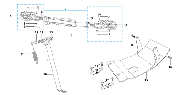 09 Foot Peg Assy