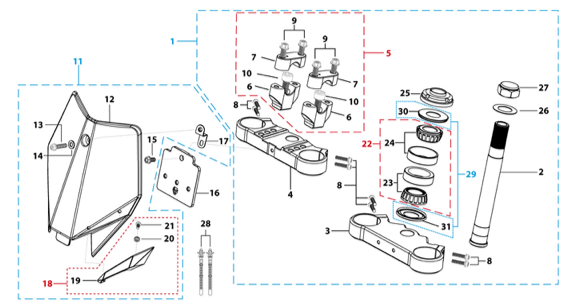 02 Steering Stem Assembly