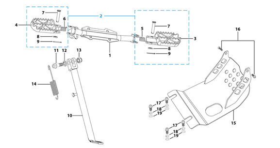 09 Foot Peg Assy