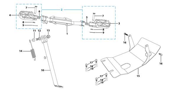 09 Foot Peg Assy