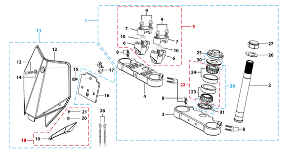 02 Steering Stem Assembly