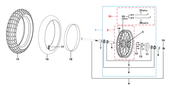 05 Front Wheel Assy